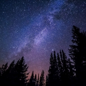 夜の星空のフォト
